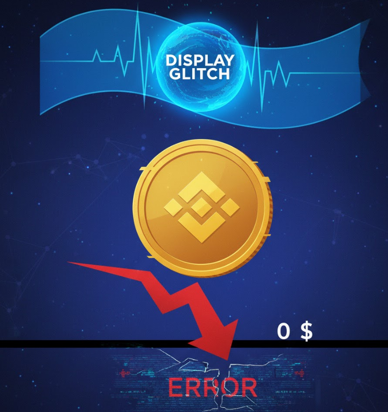 Binance cho biết giá token không giảm xuống 0 đô la, nguyên nhân là do lỗi “hiển thị”