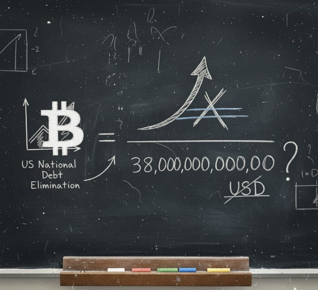 Bitcoin cần tăng bao nhiêu để xóa núi nợ 38.000 tỷ USD của Mỹ?