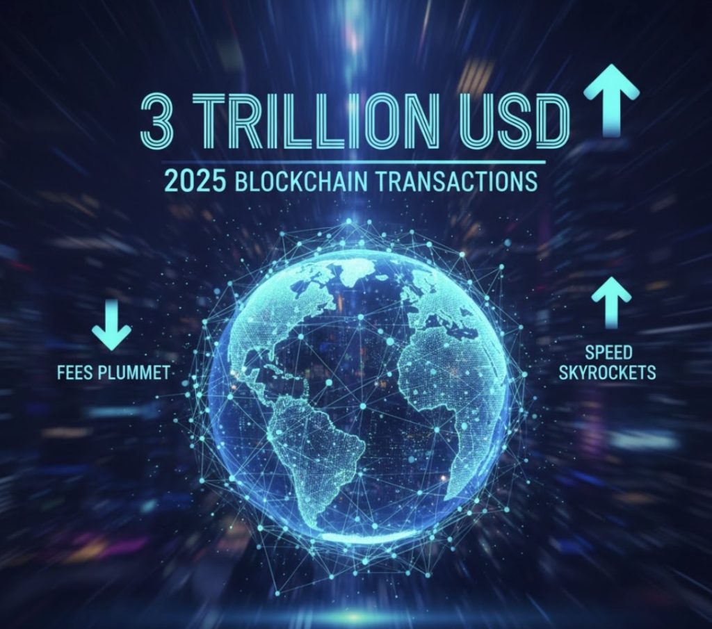 Blockchain thanh toán vượt $3 nghìn tỷ vào 2025: phí giảm, tốc độ tăng vọt