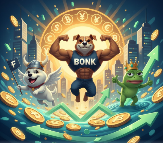 Tâm lý thị trường khởi sắc: Meme coin BONK, FLOKI và PEPE bật tín hiệu phục hồi