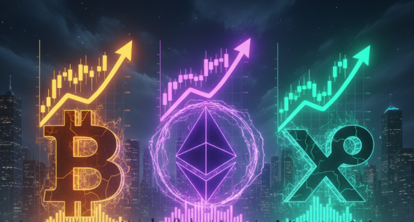 Dự đoán giá TOP 3 tiền điện tử: Lực mua áp đảo, BTC, ETH và XRP đồng loạt bứt phá