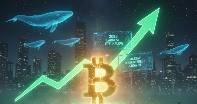 ETF hút vốn mạnh, hợp đồng mở tăng kỷ lục – Liệu đà tăng của Bitcoin có còn tiếp diễn?