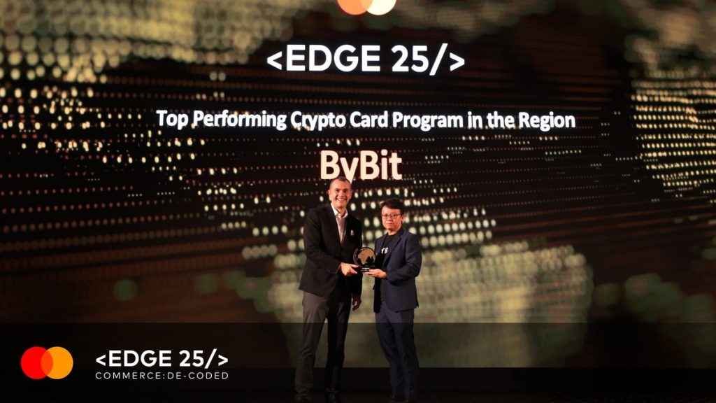 Bybit Card đứng đầu bảng xếp hạng Mastercard về hiệu suất thanh toán tiền điện tử tại EDGE 2025