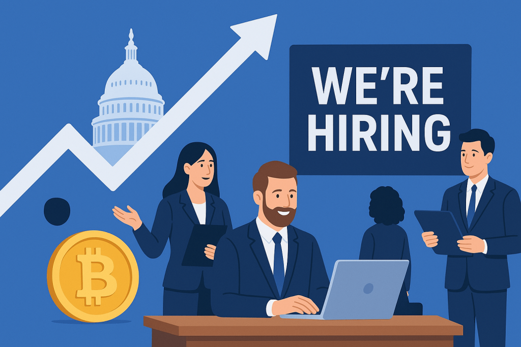 Các công ty crypto đẩy mạnh tuyển dụng tại Mỹ nhờ khung pháp lý rõ ràng