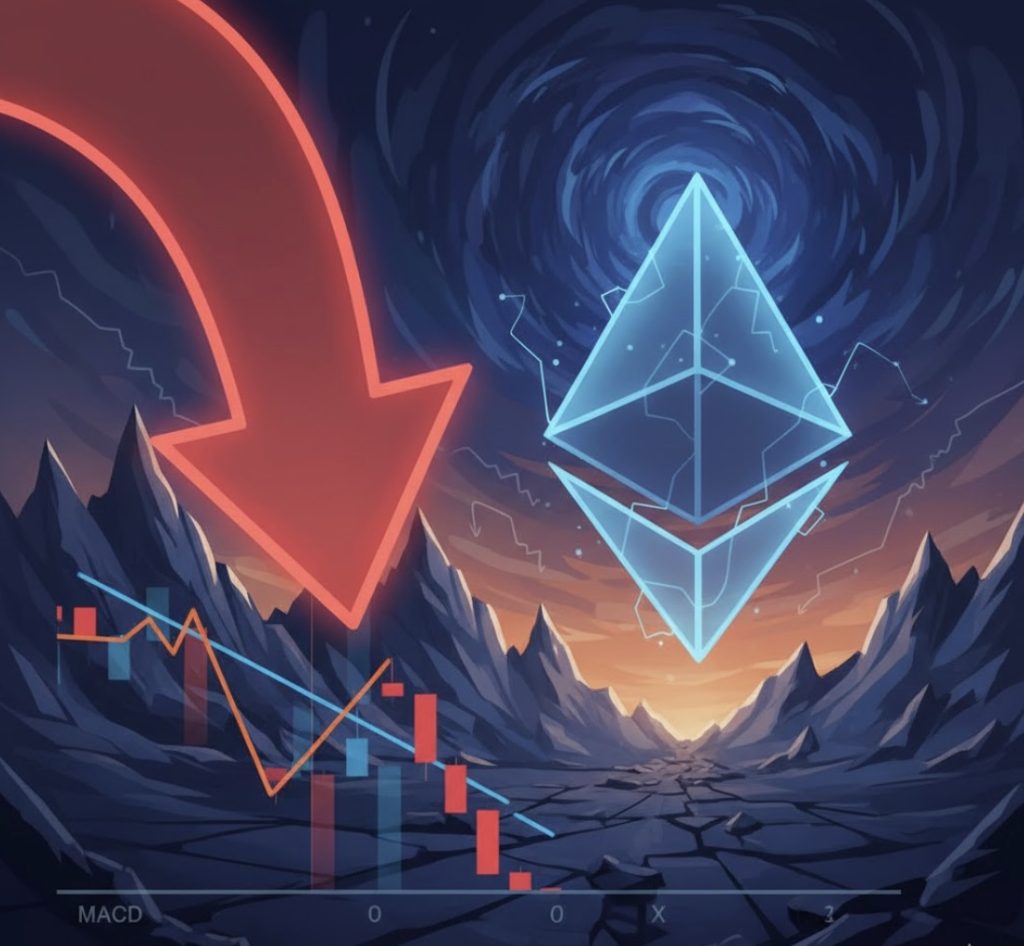 ETH đối mặt tín hiệu bán trên biểu đồ MACD tuần, từng khiến giá lao dốc 60%