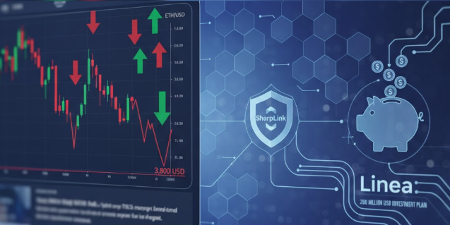 Áp lực bán gia tăng: ETH có thể giảm về mốc 3.800 USD bất chấp kế hoạch rót 200 triệu USD của SharpLink vào Linea