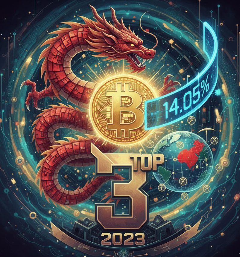 Trung Quốc lọt top 3 trung tâm khai thác Bitcoin thế giới với 14,05% thị phần