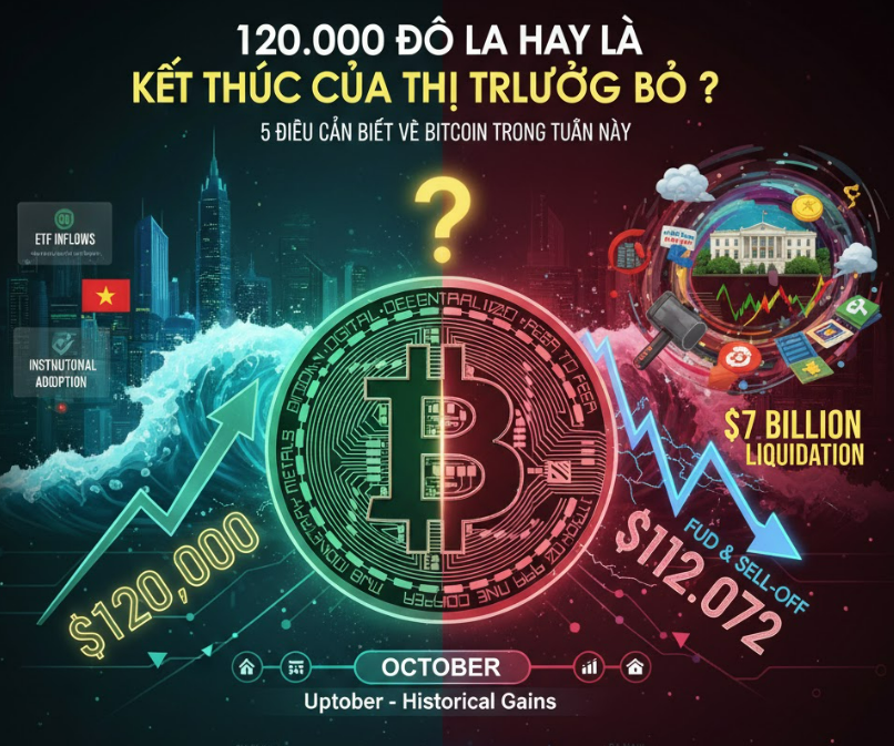120.000 đô la hay là kết thúc của thị trường bò? 5 điều cần biết về Bitcoin trong tuần này