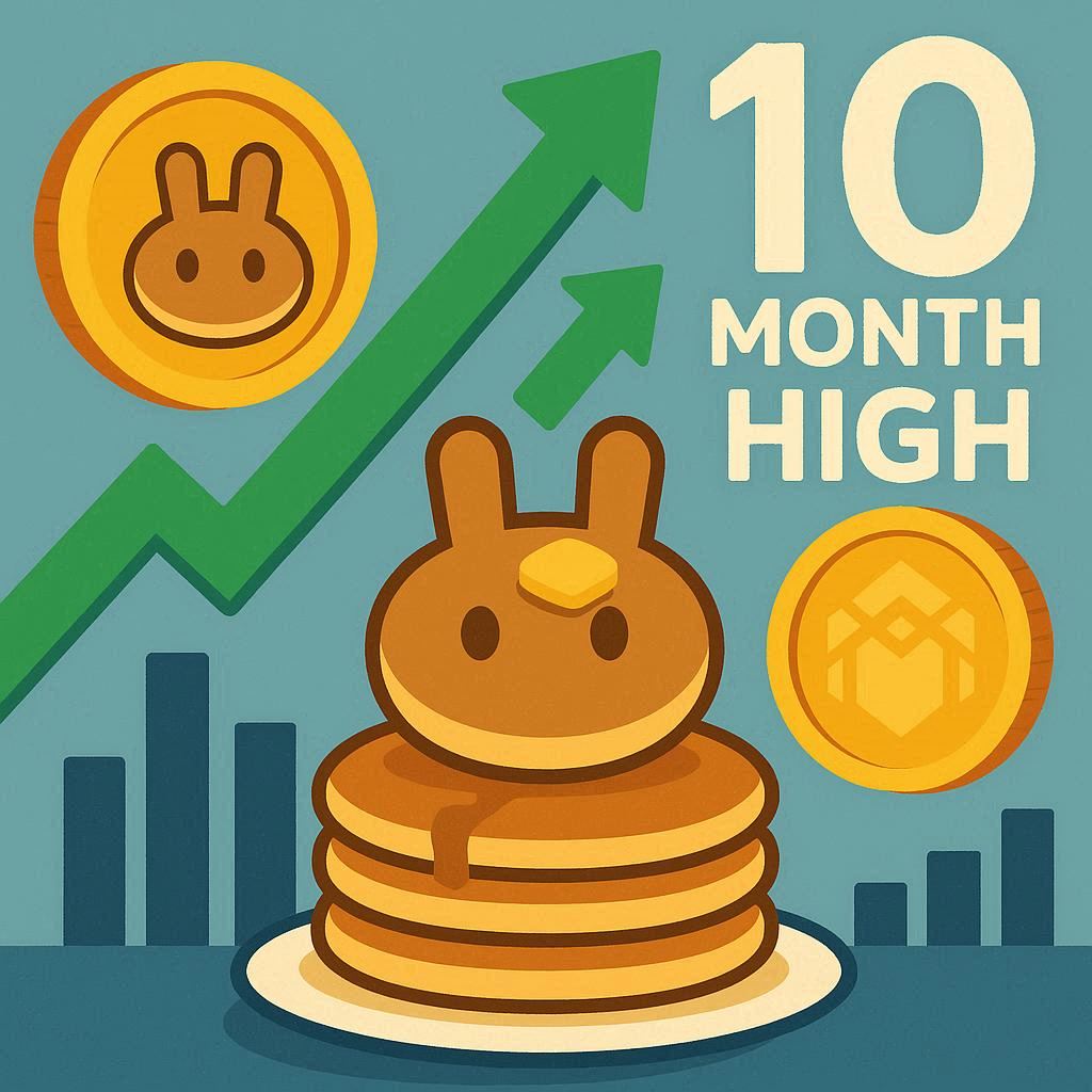 PancakeSwap (CAKE) đạt mức cao nhất trong 10 tháng khi nó đi theo đà tăng của BNB Chain