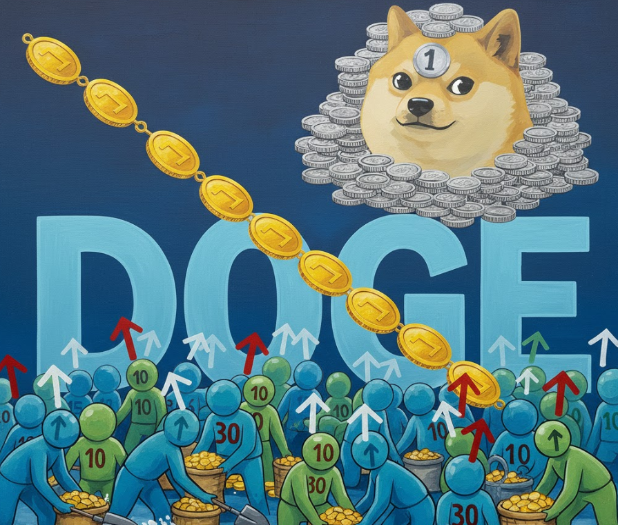 Các nhà đầu tư ngắn hạn vẫn tích cực tích lũy khi giá Dogecoin giảm