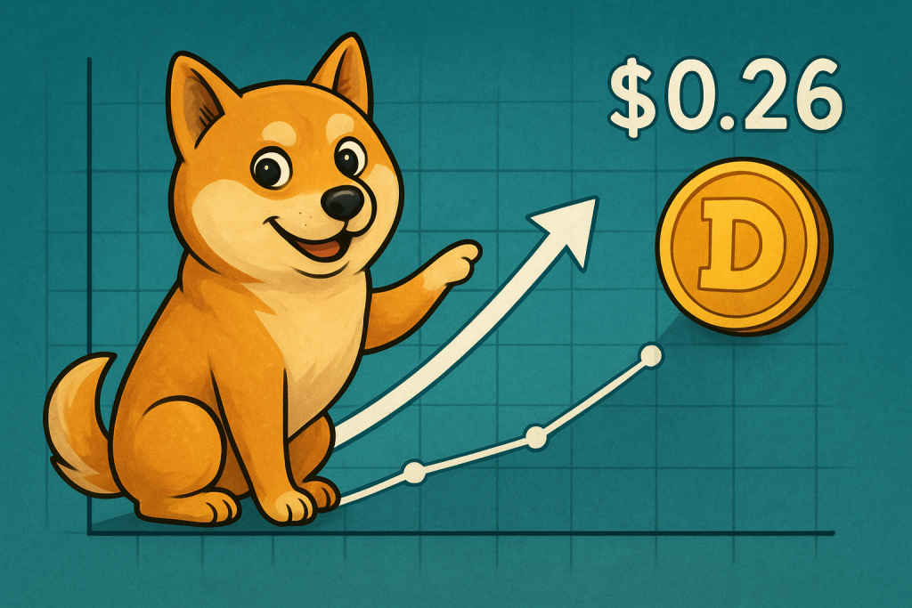 Dogecoin vạch ra lộ trình đạt mức 0,26 đô la và hơn thế nữa