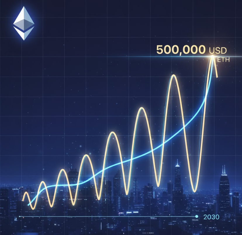 Sóng Elliott cho thấy giá ETH đạt 500.000 USD vào năm 2030