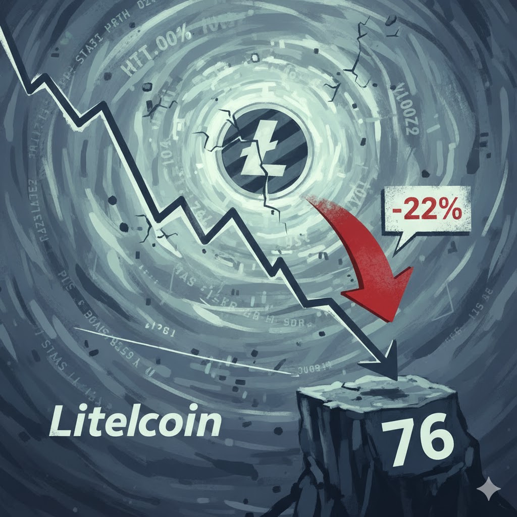 Giá Litecoin có thể xuống 76 đô la sau khi giảm 22% không?