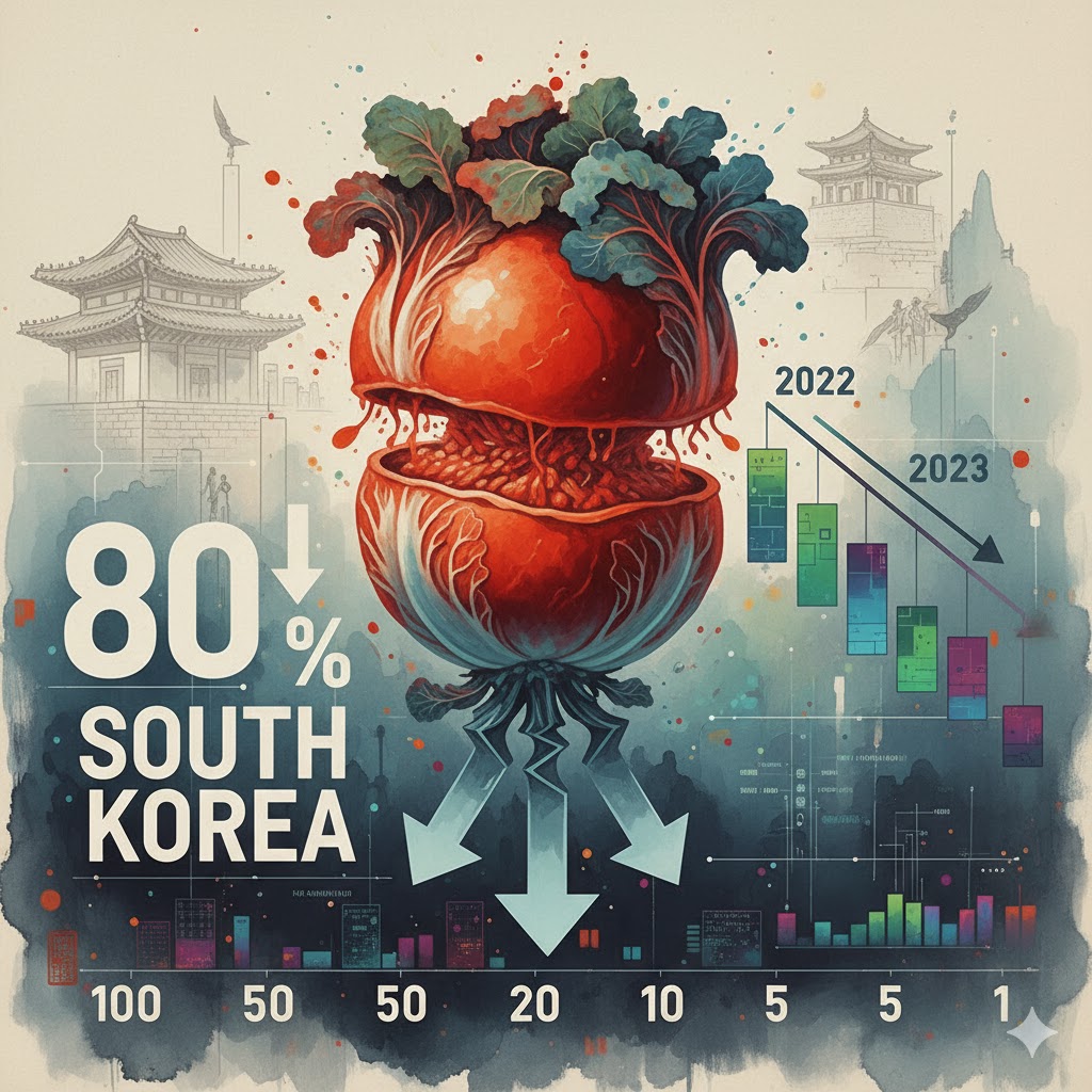 Kimchi Shrinks: Khối lượng giao dịch Stablecoin giảm 80% tại Hàn Quốc