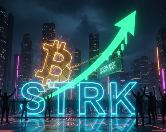 Giá Starknet (STRK) phục hồi khi lượng Wrapped Bitcoin staking và hợp đồng mở đạt kỷ lục mới