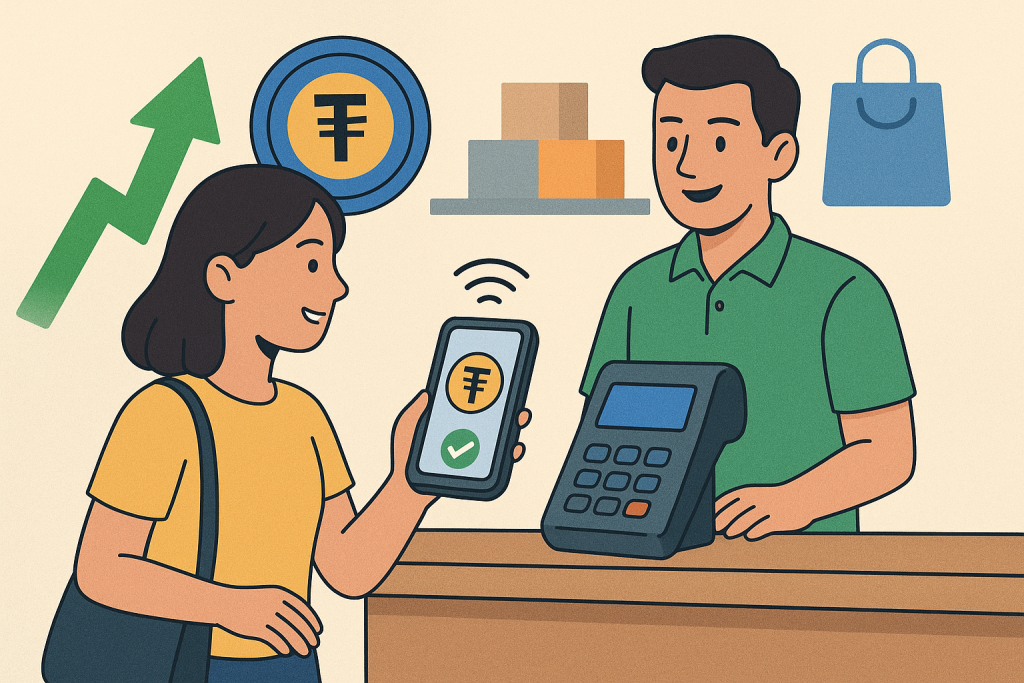 Thanh toán bằng stablecoin lập kỷ lục mới khi chi tiêu tiền điện tử ngoài đời thực bùng nổ