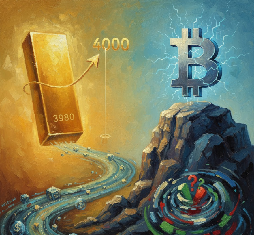 Vàng chỉ cách mốc 4.000 đô la chút: Điều này có ý nghĩa gì đối với Bitcoin?
